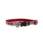 USC Trojans Cardinal and Gold Satin Cat Collar